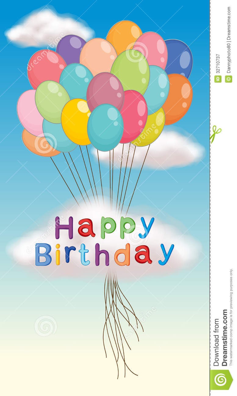 Happy Birthday Poster Stock Vector Illustration Of Color 32710737 Posters Free Download