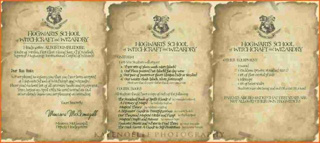 Harry Potter Acceptance Letter Printable Introduction Make Your Own