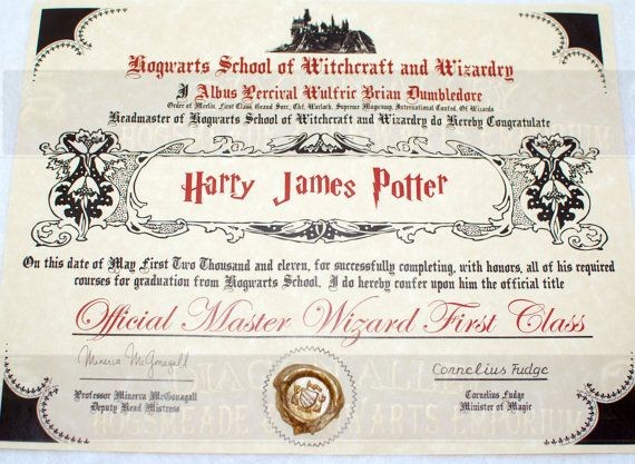 Harry Potter Certificate Template 6 Metal Spot Price