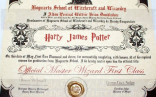 Harry Potter Certificate Template Filename Radio Merkezi Hogwarts Diploma