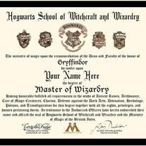 Harry Potter Hogwarts Diploma Customizable On Storenvy Make Your Own