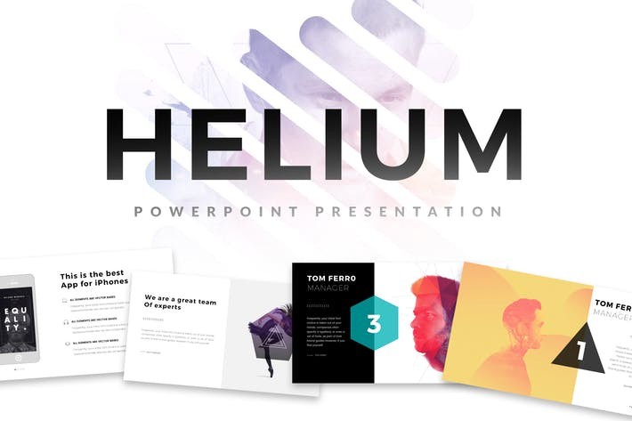 Helium Minimal Powerpoint Template Free Download Graphic Dl Cool