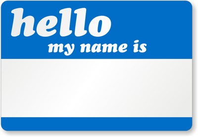 Hello My Name Is Visitor Labels Badges SKU LB 1992 Label