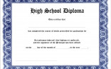 High School Diploma Template Allwaycarcare Com Printable Homeschool