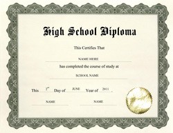 High School Diploma Template FREE DOWNLOAD Homeschool