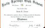 High School Diploma Template Homeschool Certificate Mecalica Co Printable