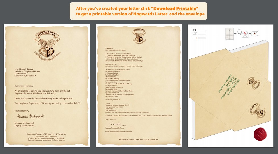 Hogwarts Letter PhotoFunia Free Photo Effects And Online Editor Make Your Own Acceptance