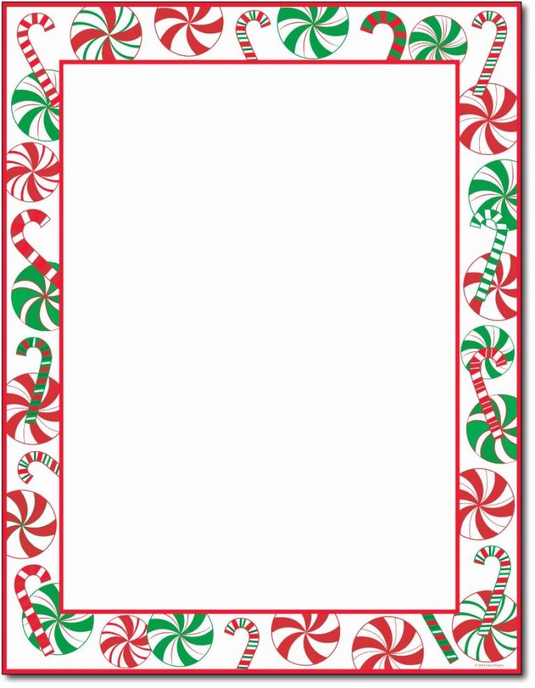 Holiday Letterhead Templates Elegant Christmas Stationery Sheets For