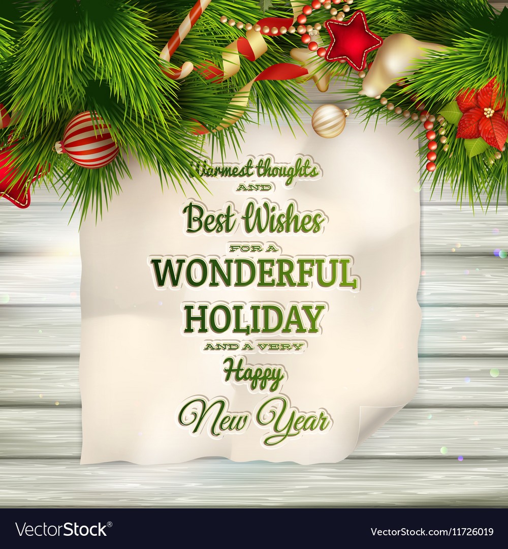 Holidays Greeting And Christmas Card EPS 10 Vector Image Eps