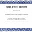 Homeschool Diploma Template Free In High School