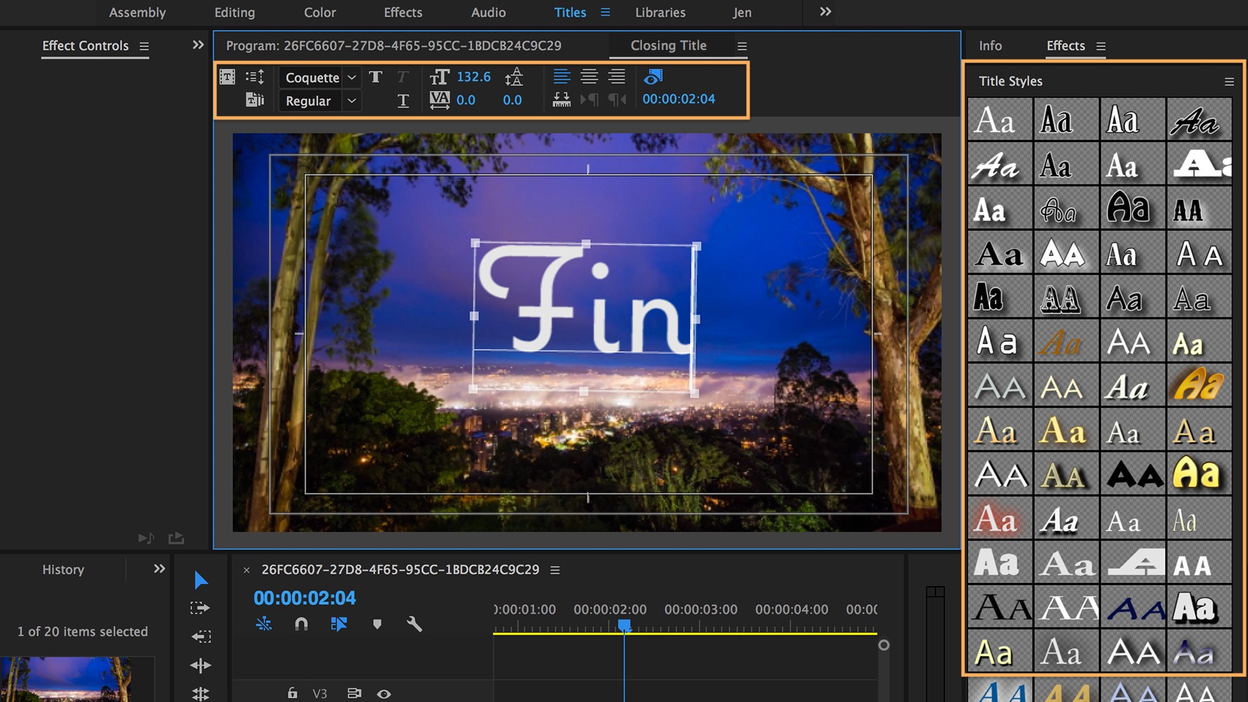How To Add Titles And Graphics Your Video Adobe Premiere Pro CC Title