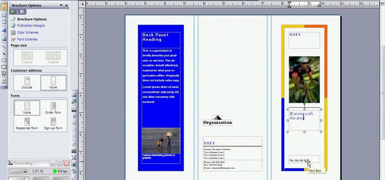 How To Create A Brochure With Microsoft Publisher 2007 Make On