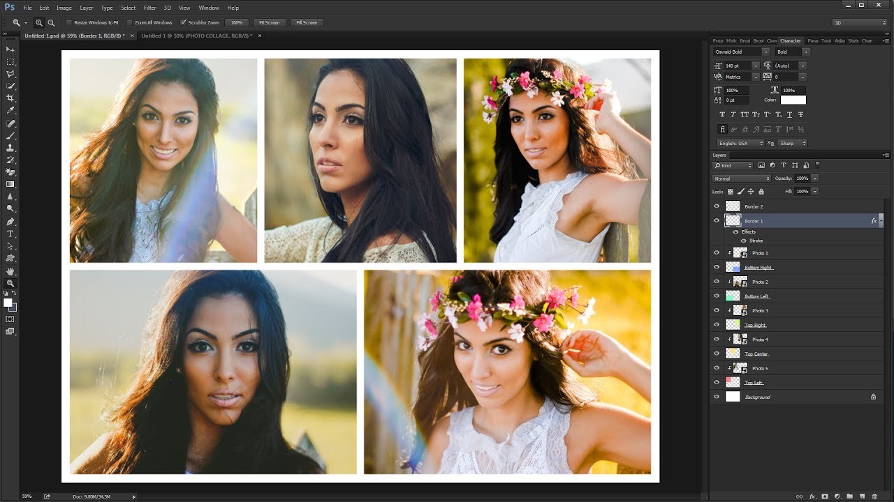 How To Create A Photo Collage Template In Photoshop
