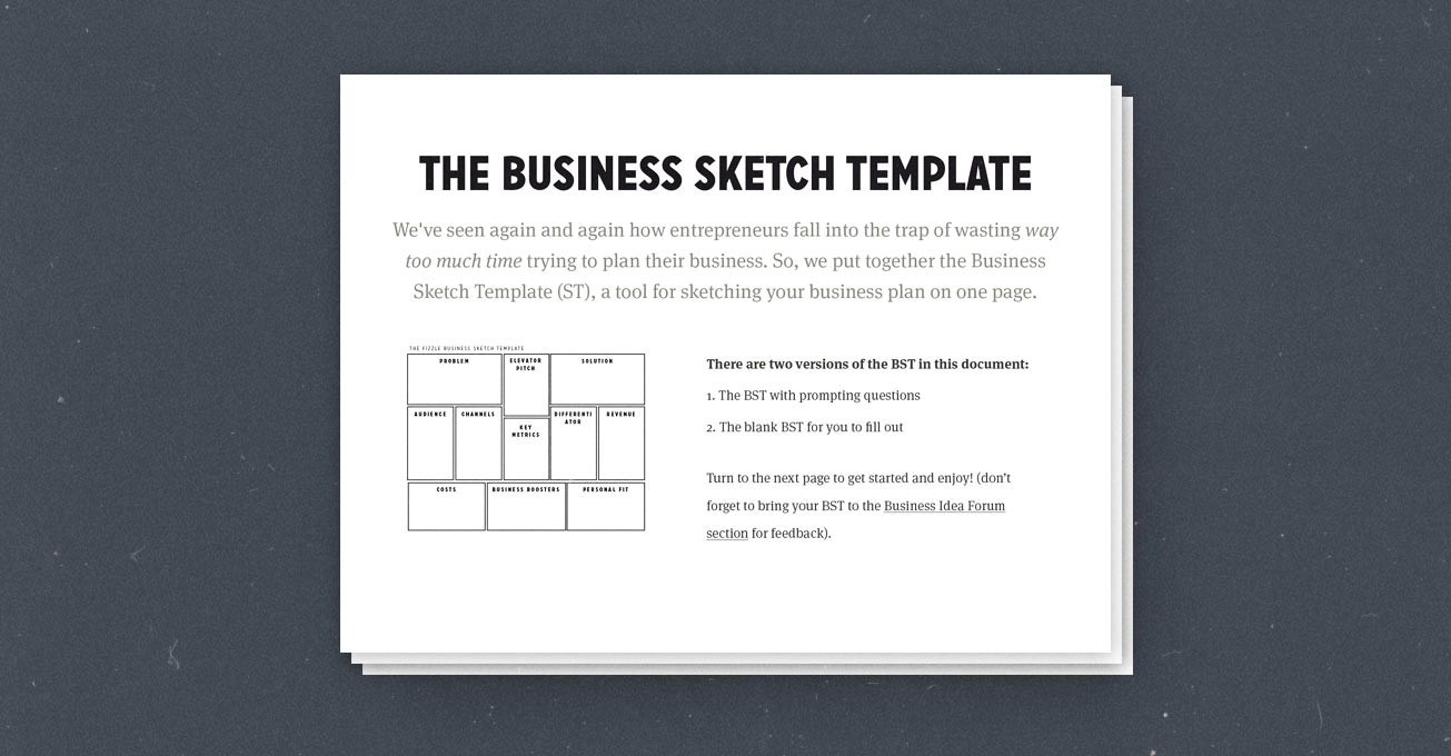 How To Create A Simple Effective One Page Business Plan Use This Free