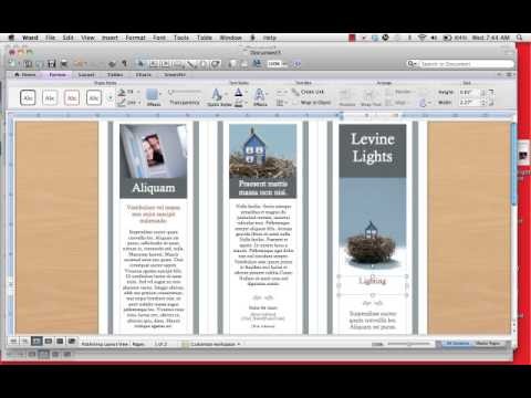 How To Create A Tri Fold Brochure Mp4 YouTube Trifold In Word 2007