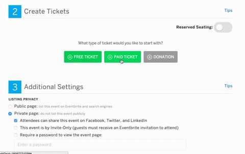 How To Create An Event Eventbrite Help Center Tickets Free
