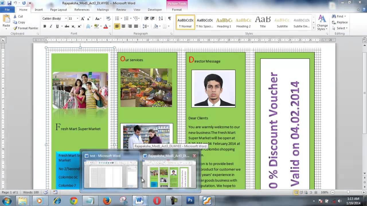 How To Create Brochure Using Microsoft Word Within Few Minutes YouTube Templates On 2007