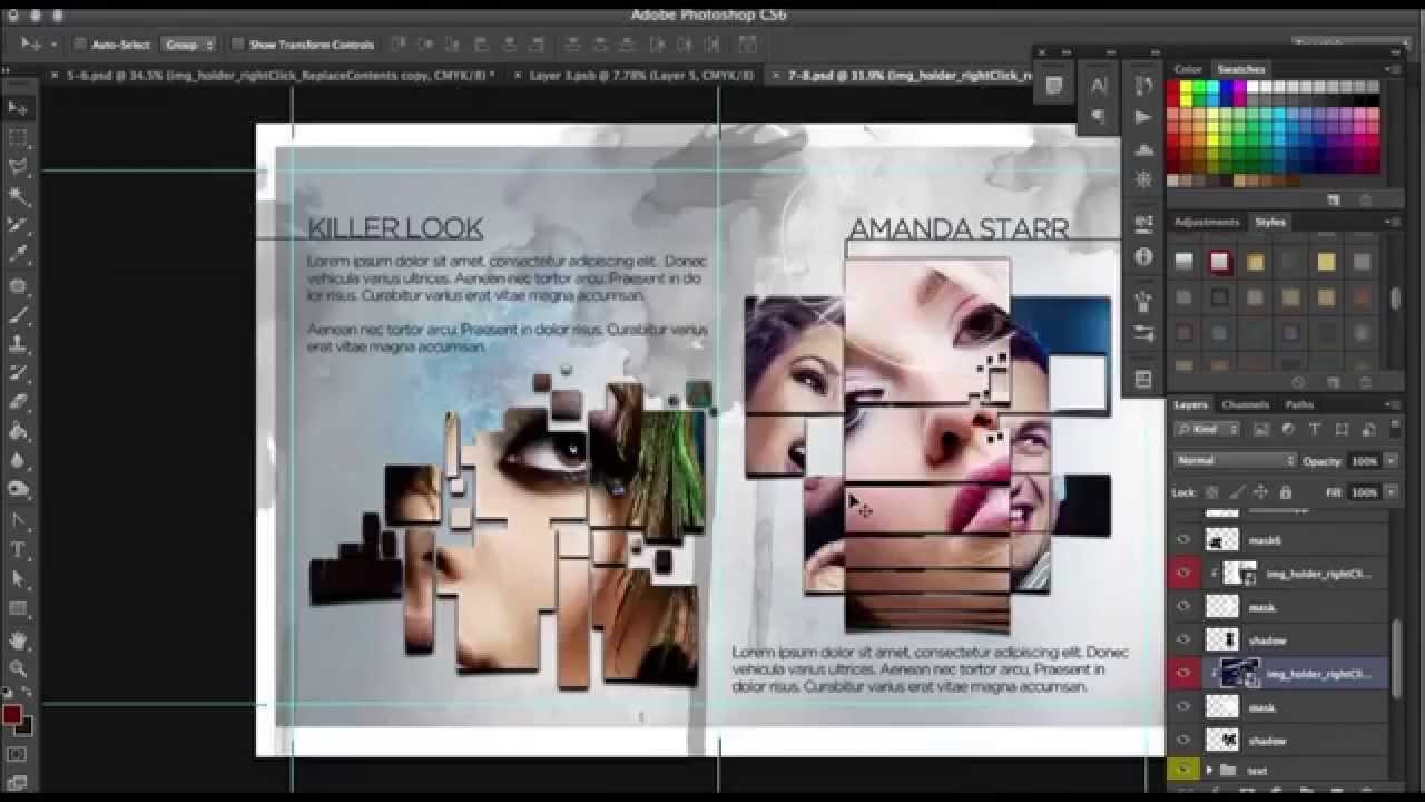 How To Design A Progessional 12 Page Brochure In Photoshop YouTube