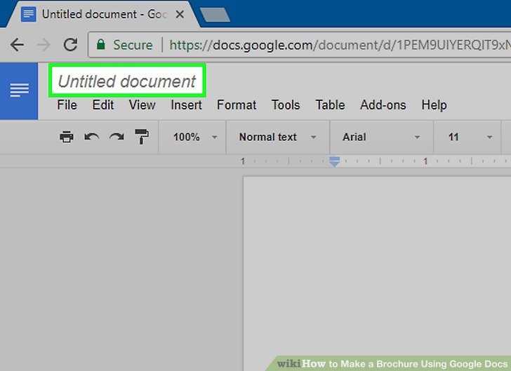 How To Make A Brochure Using Google Docs WikiHow Double Sided