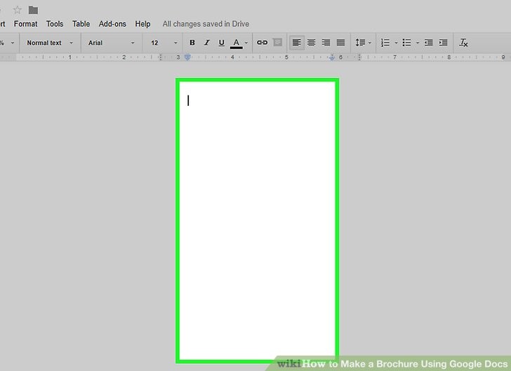 How To Make A Brochure Using Google Docs WikiHow
