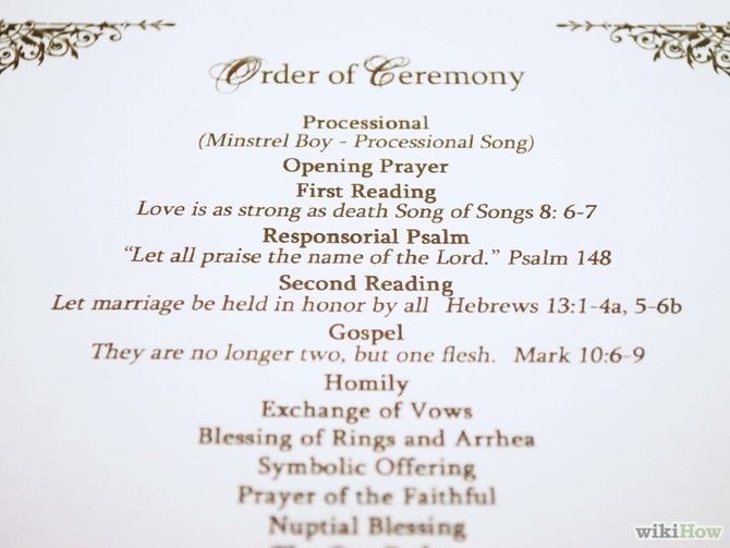 How To Make A Personal Wedding Ceremony Booklet 11 Steps Church