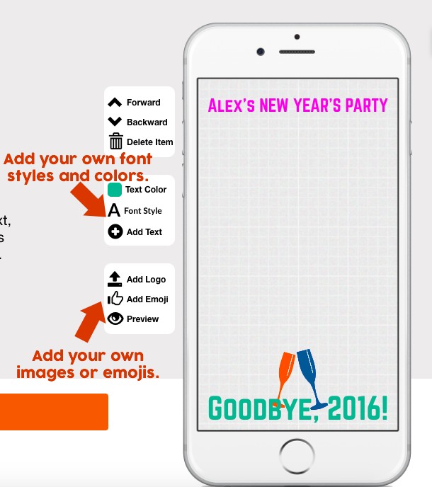How To Make A Snapchat New Year S Filter Custom Geofilter