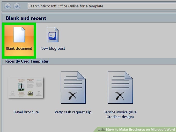 How To Make Brochures On Microsoft Word With Pictures WikiHow Online Brochure Templates