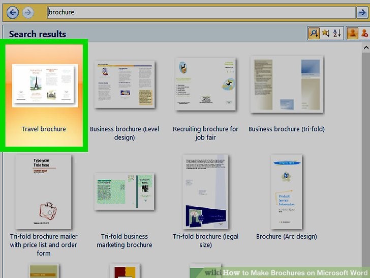 How To Make Brochures On Microsoft Word With Pictures WikiHow Tri Fold Brochure Template 2007