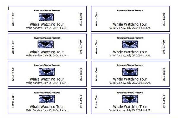 How To Make Event Tickets On Microsoft Word Filename