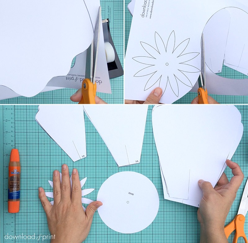 How To Make Giant Paper Roses Plus A Free Petal Template Rose