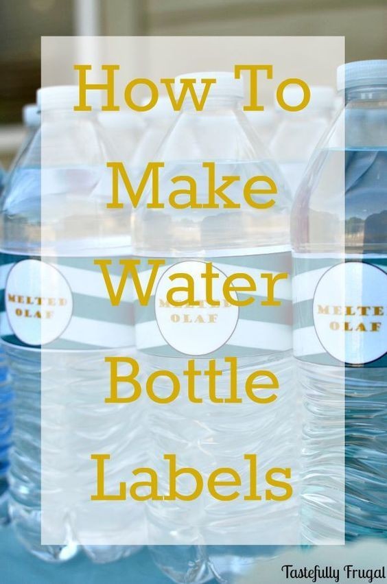 How To Make Water Bottle Labels In Word Wedding Pinterest Create