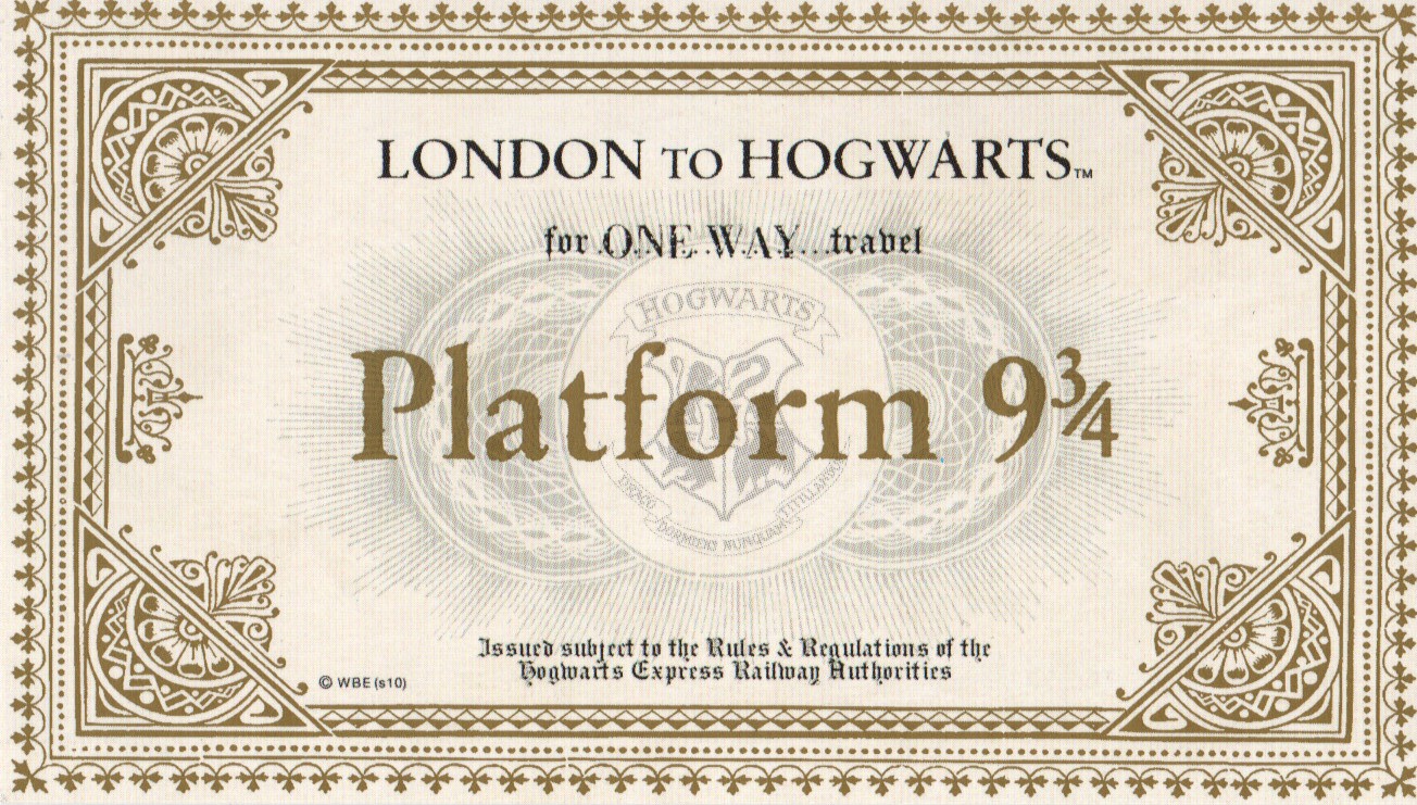 Image Hogwarts Express Ticket Jpg Harry Potter Wiki FANDOM Make Your Own Acceptance