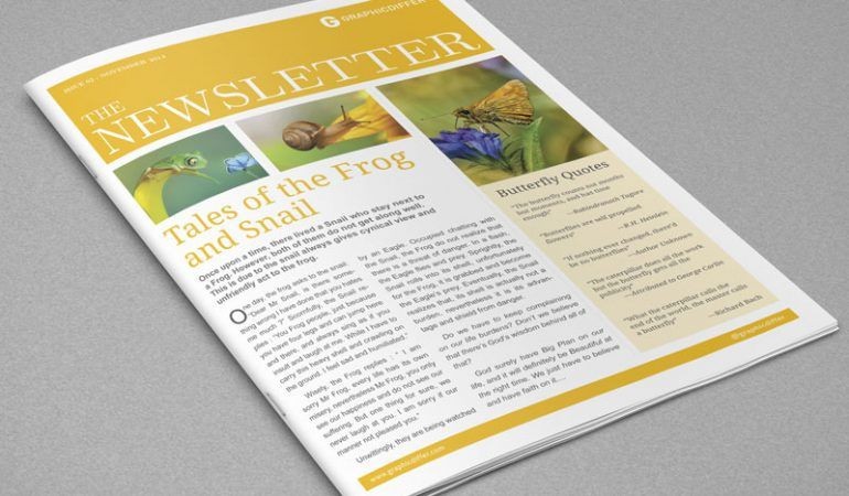 Indesign Newsletter Templates Graphicdiffer