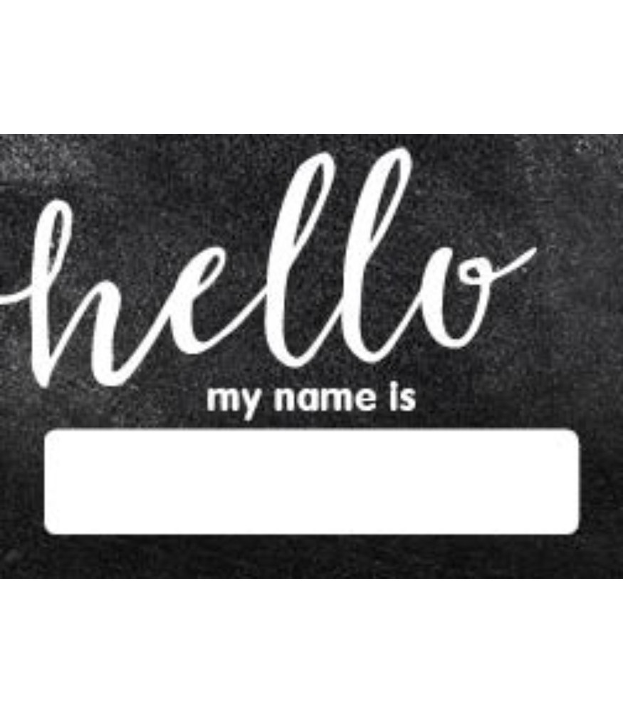 Industrial Chic Hello Printable Name Tags Grade PK 8 My
