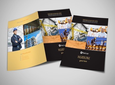 Industrial Construction Brochure Template MyCreativeShop Commercial Templates