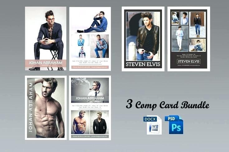 Inspirational Comp Card Template Best Sample Excellent Free Model