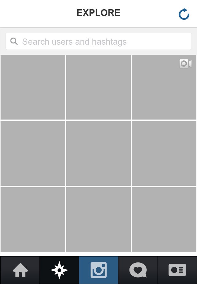 Instagram App Complete Vector UI UICloud Template
