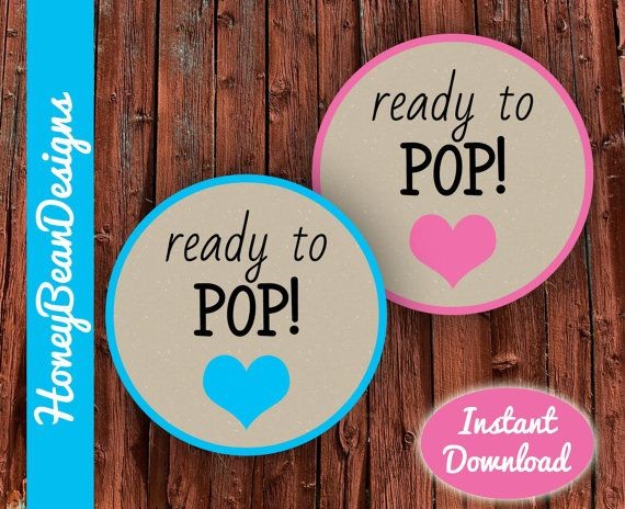 Instant Download PRINTABLE Ready To Pop Tags Labels Stickers Baby Template