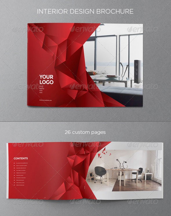 Interior Design Brochure Template Creative Flyer