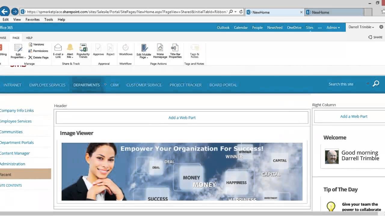 Intranet Portal Template For SharePoint And Office 365 YouTube Free Sharepoint Templates