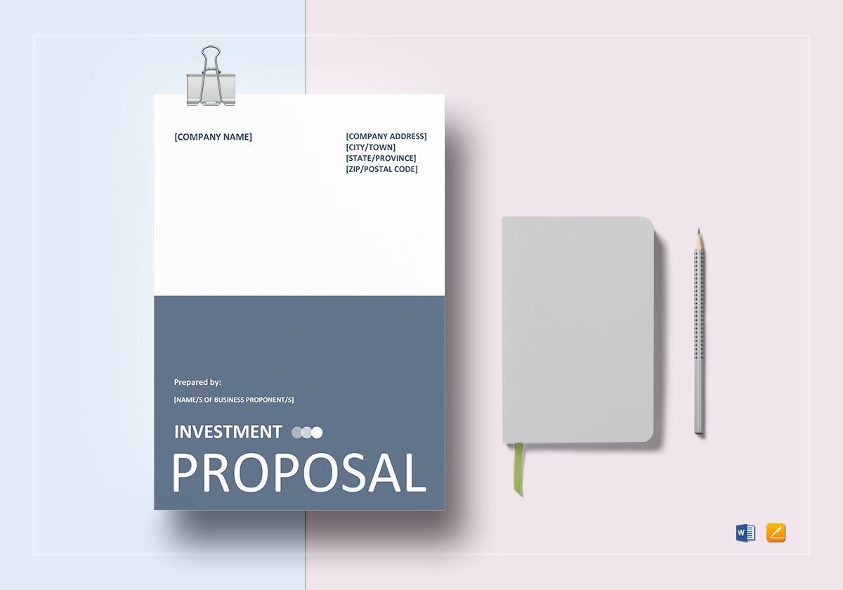 Investment Proposal Template In Word Google Docs Apple