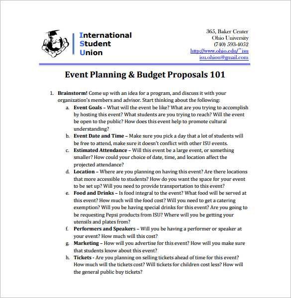 Investment Proposal Template Word New Event 16