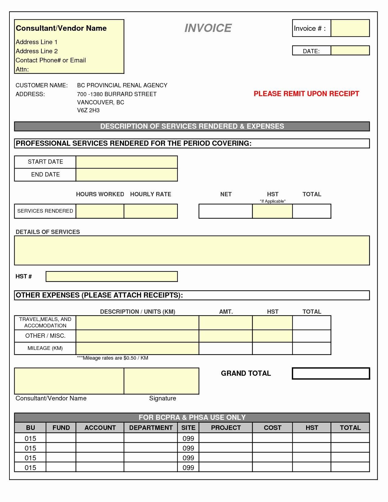 Invoice For Consulting Services Free Template Downloadable 17 Construction Estimate