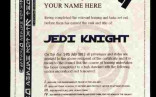 Jedi Certificate Template Free Com Knight Training