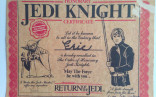 Jedi Knight Certificate StarWars