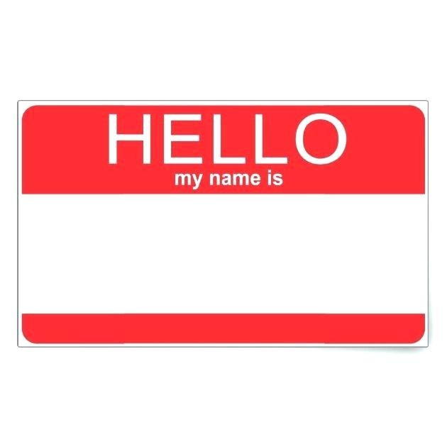 Kid Name Sticker New Free Printable Tags Awesome Tag S Hello My Is