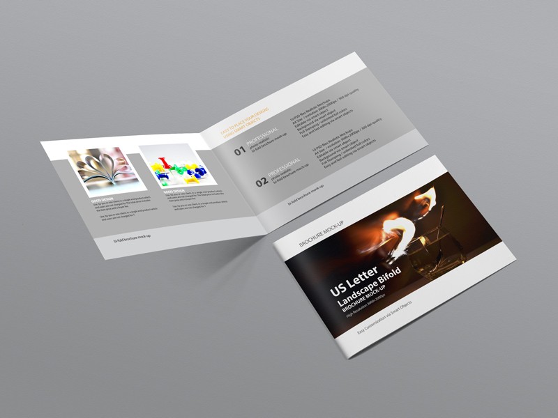 Landscape Brochure Mock Up By Diephay Dribbble A5