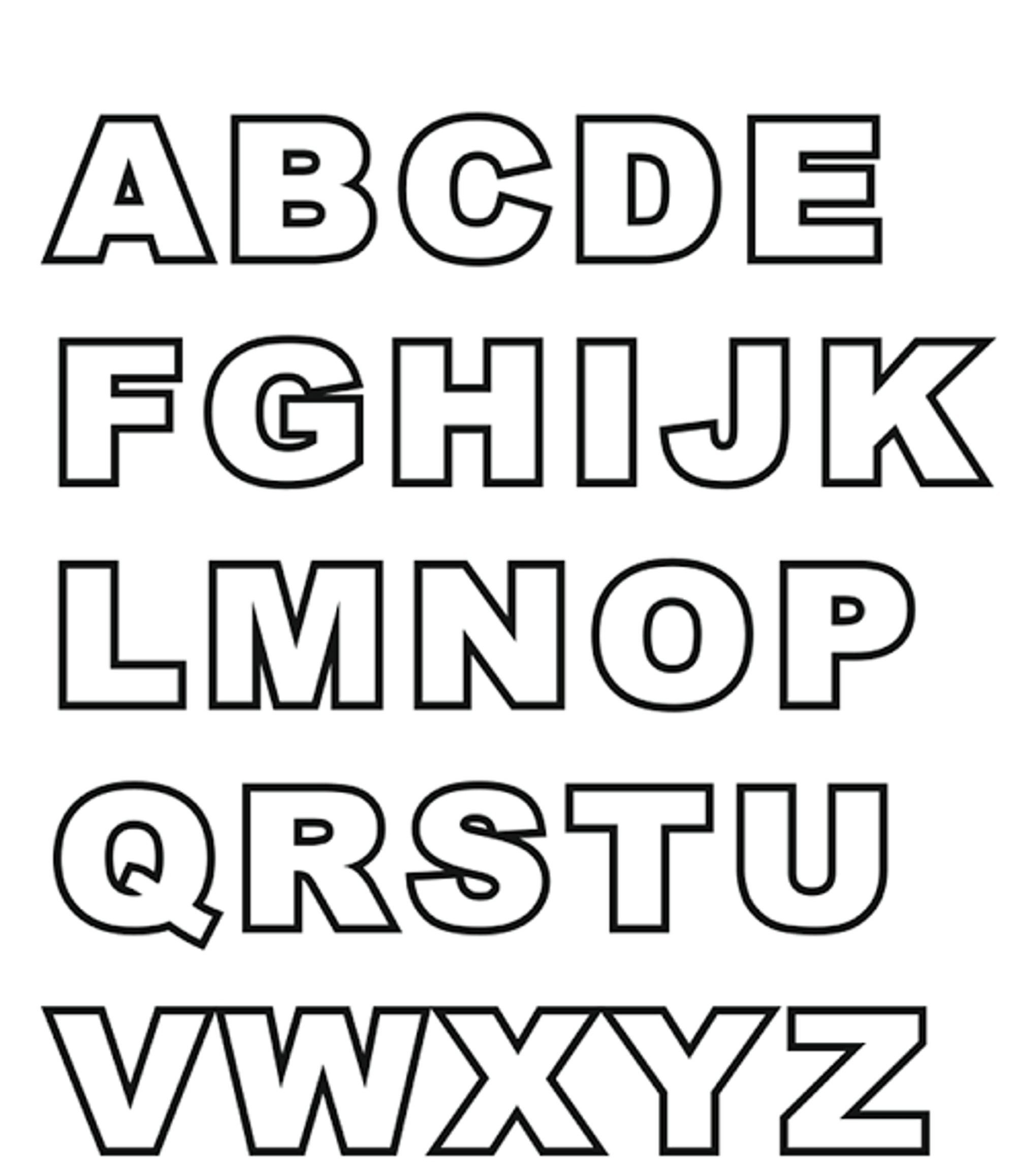 Large Abc Letter Templates Fresh Stencils Unique Free