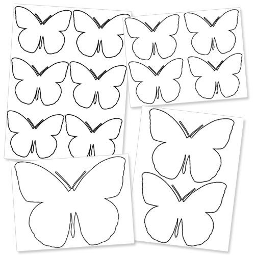 Large Printable Butterfly Template Treats Com Templates Free