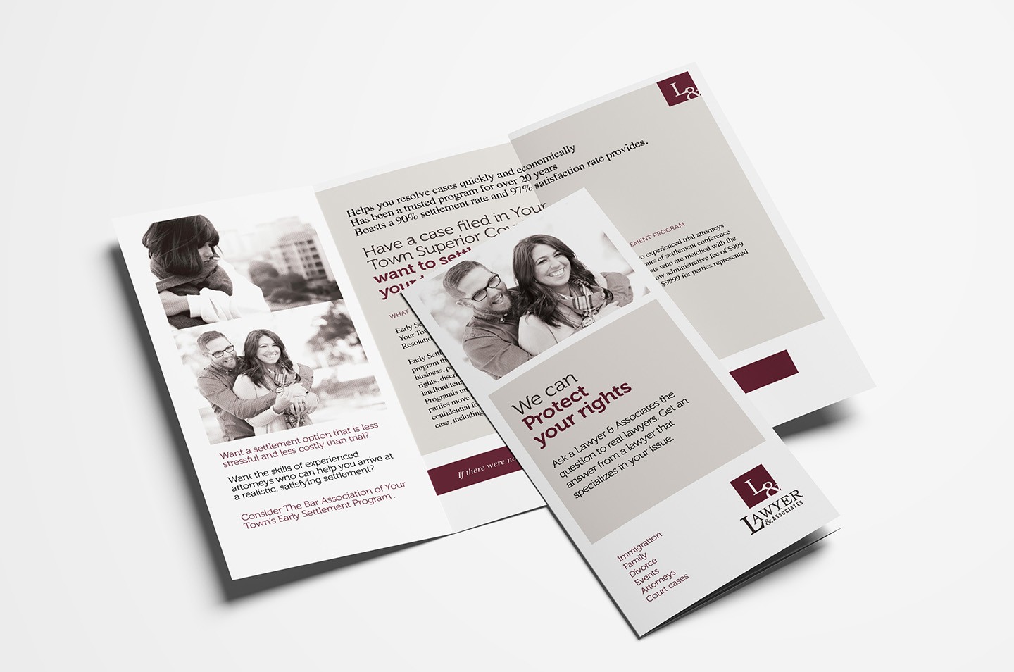 Law Firm Trifold Brochure Template In PSD Ai Vector BrandPacks